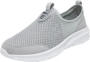 Mens Running Shoes Slip-on Walking Tennis Sneakers Lightweight Breathable Casual Soft Sole Mesh Workout Sports Shoes
