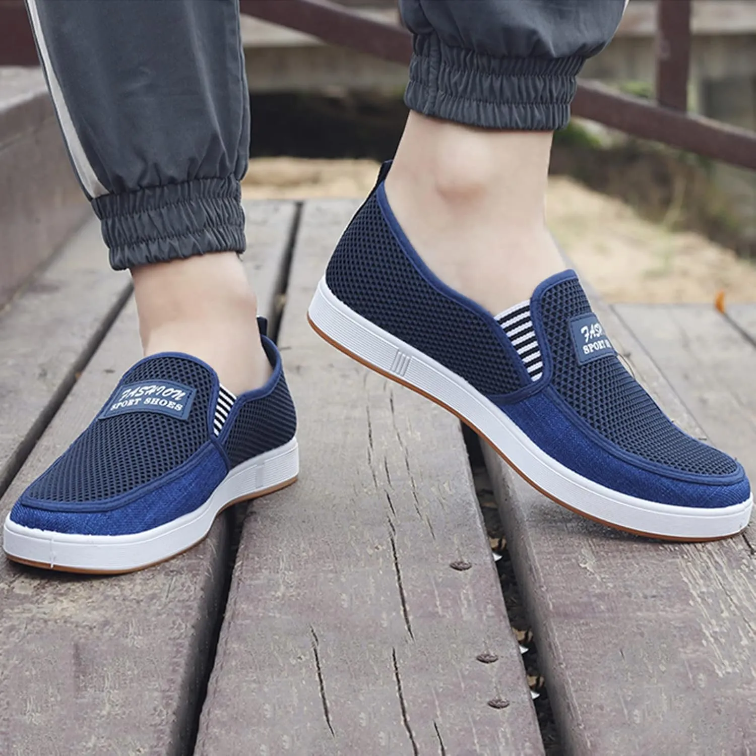 Mens Shoes Sports Fashion Simple Mountaineering Solid Color Driving Street Shoes