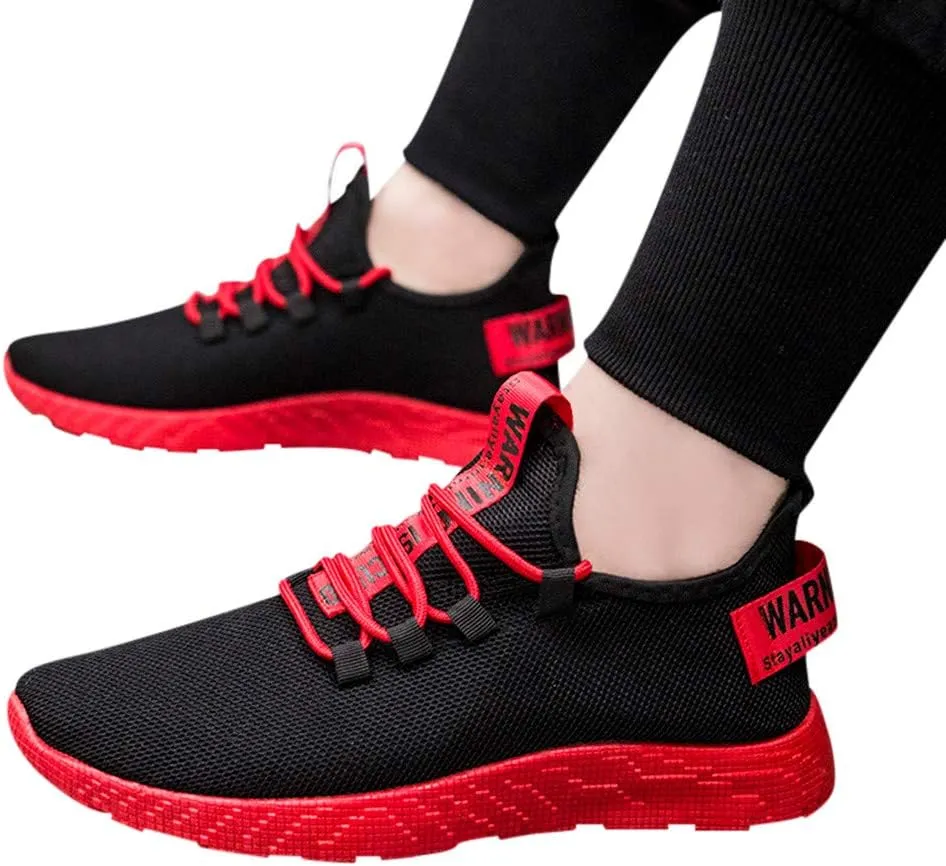 Mens Tennis Shoes Black Men Lightweight Breathable Walking Shoes Gym Tennis Athletic Mens Training Sneakers
