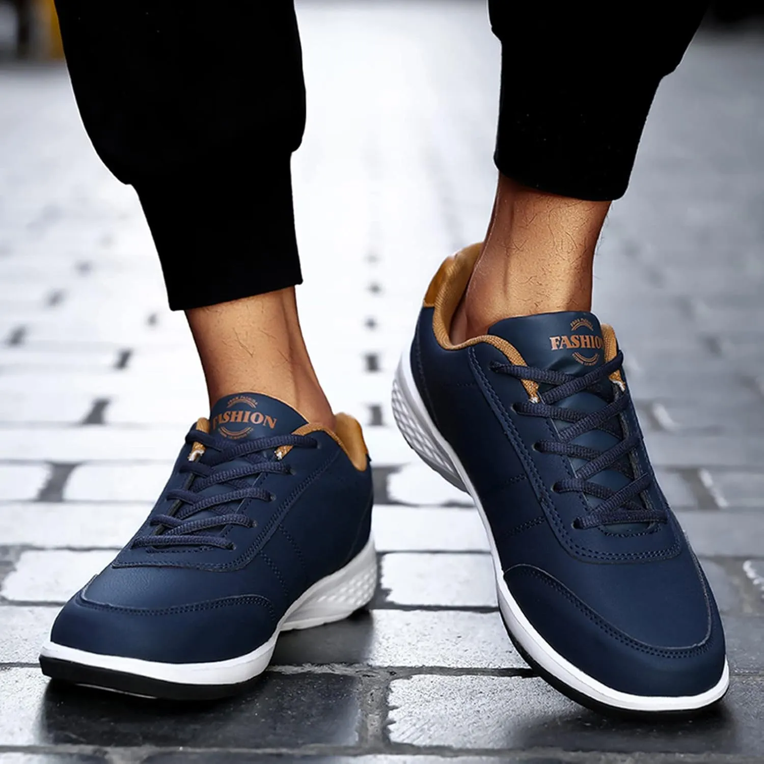 Mens Walking Shoes Shoes for Men Lightweight Breathable Walking Shoes Gym Tennis Athletic Blue Tennis Shoes for Men