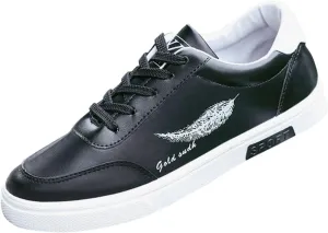 Men's Walking Shoes White Leather Sneakers Men Men's Fashion Sneakers Casual Walking Shoes Pickle Shoes Mens