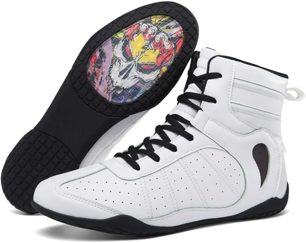 Mens Womens Boxing Boots Fashion Boxers Fitness Sneakers Breathable Sparring Trainers Mesh Wrestling Athletic Shoes