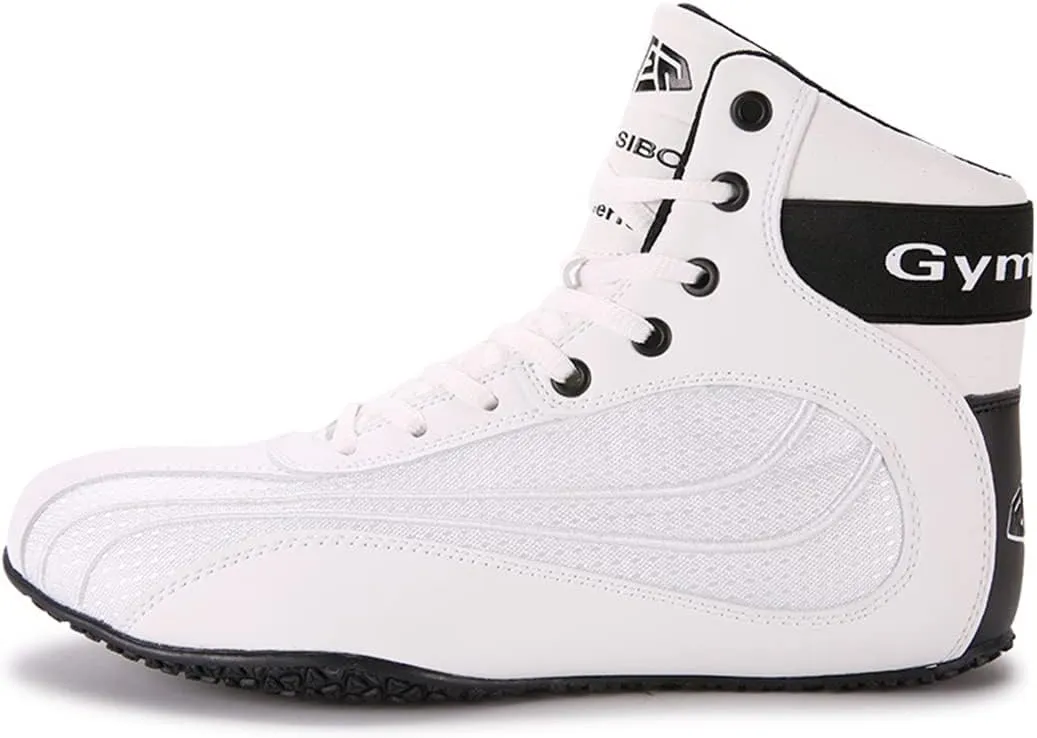 Mens' Wrestling Shoes, Breathable Kickboxing Trainers Durable Lightweight Squat Shoes Non-Slip Bodybuilding Powerlifting Shoes