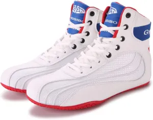 Mens' Wrestling Shoes, Breathable Kickboxing Trainers Durable Lightweight Squat Shoes Non-Slip Bodybuilding Powerlifting Shoes
