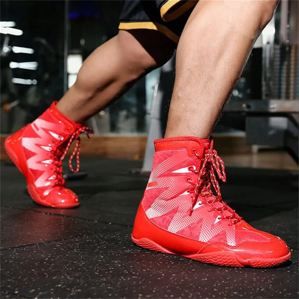Men's Wrestling Shoes Kickboxing Sparring Boots Lightweight Boxers Trainers Boys Boxing Footwear Breathable Boxing Boots