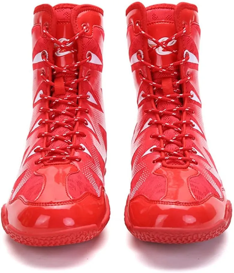 Men's Wrestling Shoes Kickboxing Sparring Boots Lightweight Boxers Trainers Boys Boxing Footwear Breathable Boxing Boots