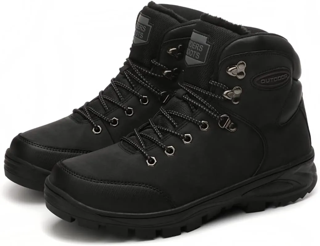 Military Snow Boots Men Hunting Trekking Camping Mountaineering Winter Work Shoes Leather Ankle Boots