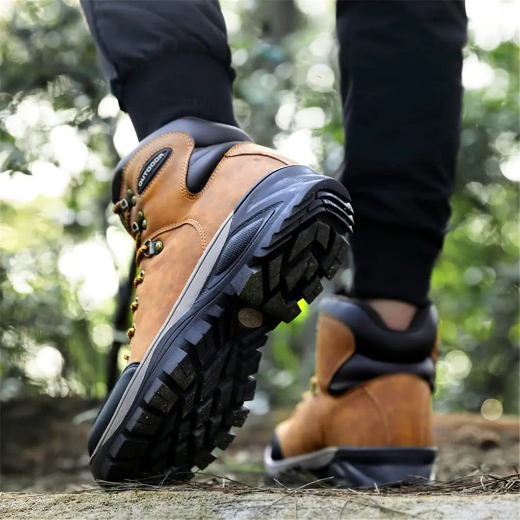 Military Snow Boots Men Hunting Trekking Camping Mountaineering Winter Work Shoes Leather Ankle Boots