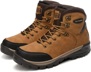 Military Snow Boots Men Hunting Trekking Camping Mountaineering Winter Work Shoes Leather Ankle Boots