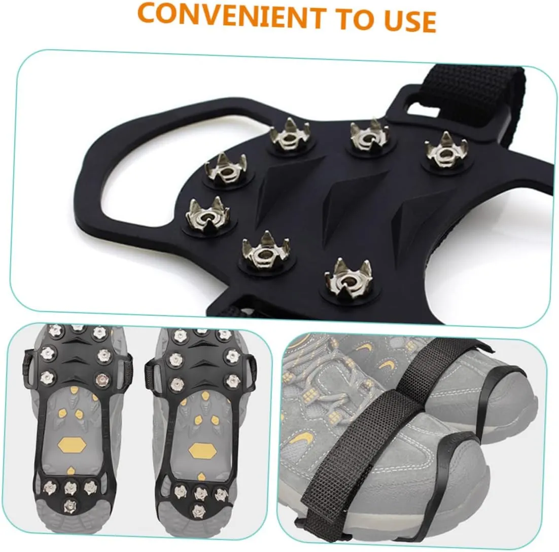 Mountaineering Covers Climbing Shoes Ice Skates Grippers Shoe Spikes Ice Picks for Breaking Ice Sled Ski/1194