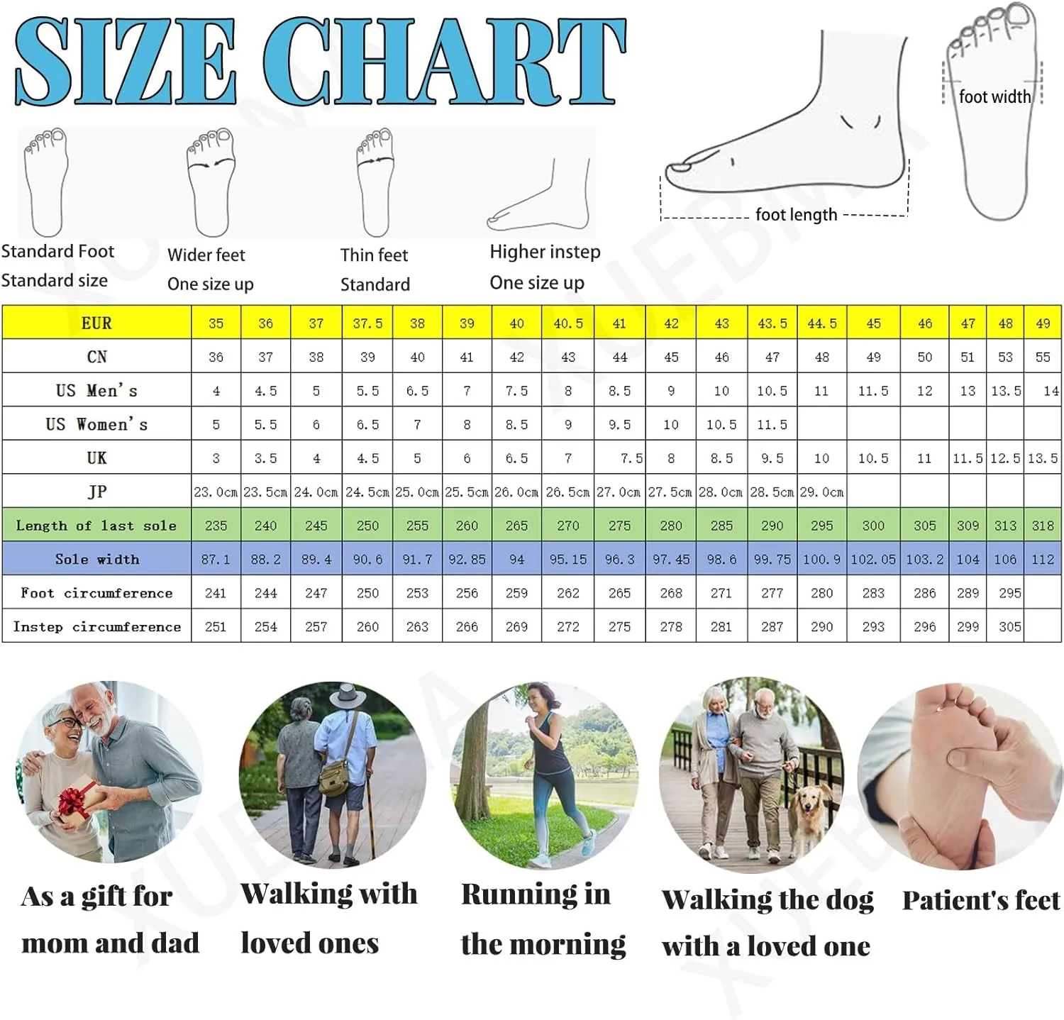 Mountaineering Outdoor Shoes,Widened Forefoot Reinforced Heel Fall Design Light and Soft Sole Slip Design