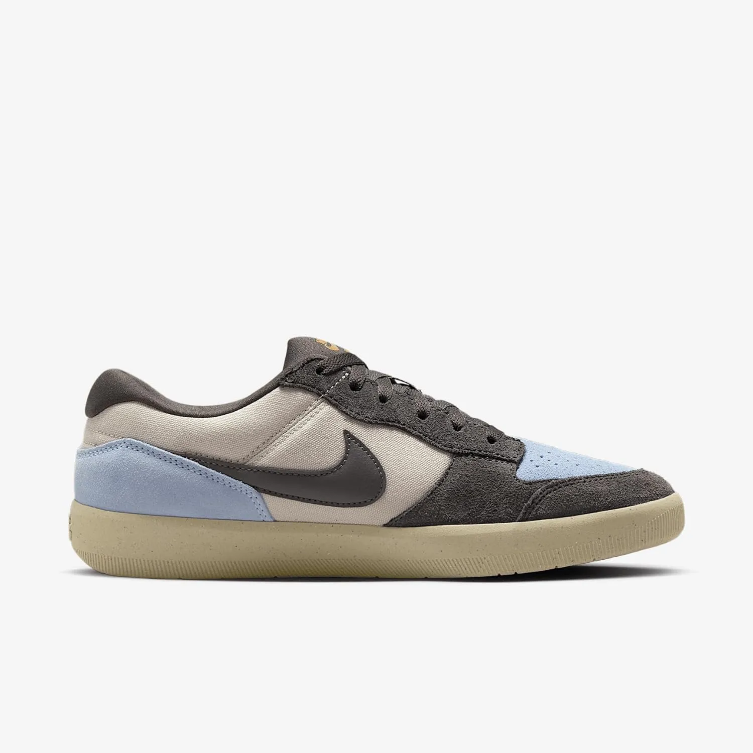 Nike SB Force 58 Skate Shoes (DV5477-102, Light Orewood Brown/Psychic Blue/Flax/Medium Ash)