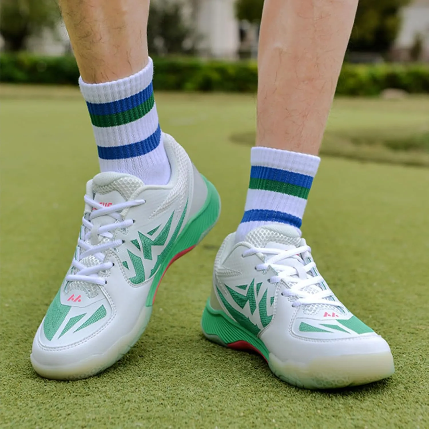 ONAIC Men's Pickleball Shoes Indoor Court Trainers Breathable Non-Slip Comfort Racketball Squash Volleyball Shoes