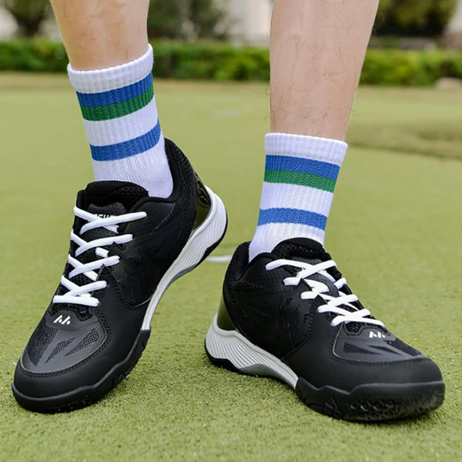 ONAIC Men's Pickleball Shoes Indoor Court Trainers Breathable Non-Slip Comfort Racketball Squash Volleyball Shoes