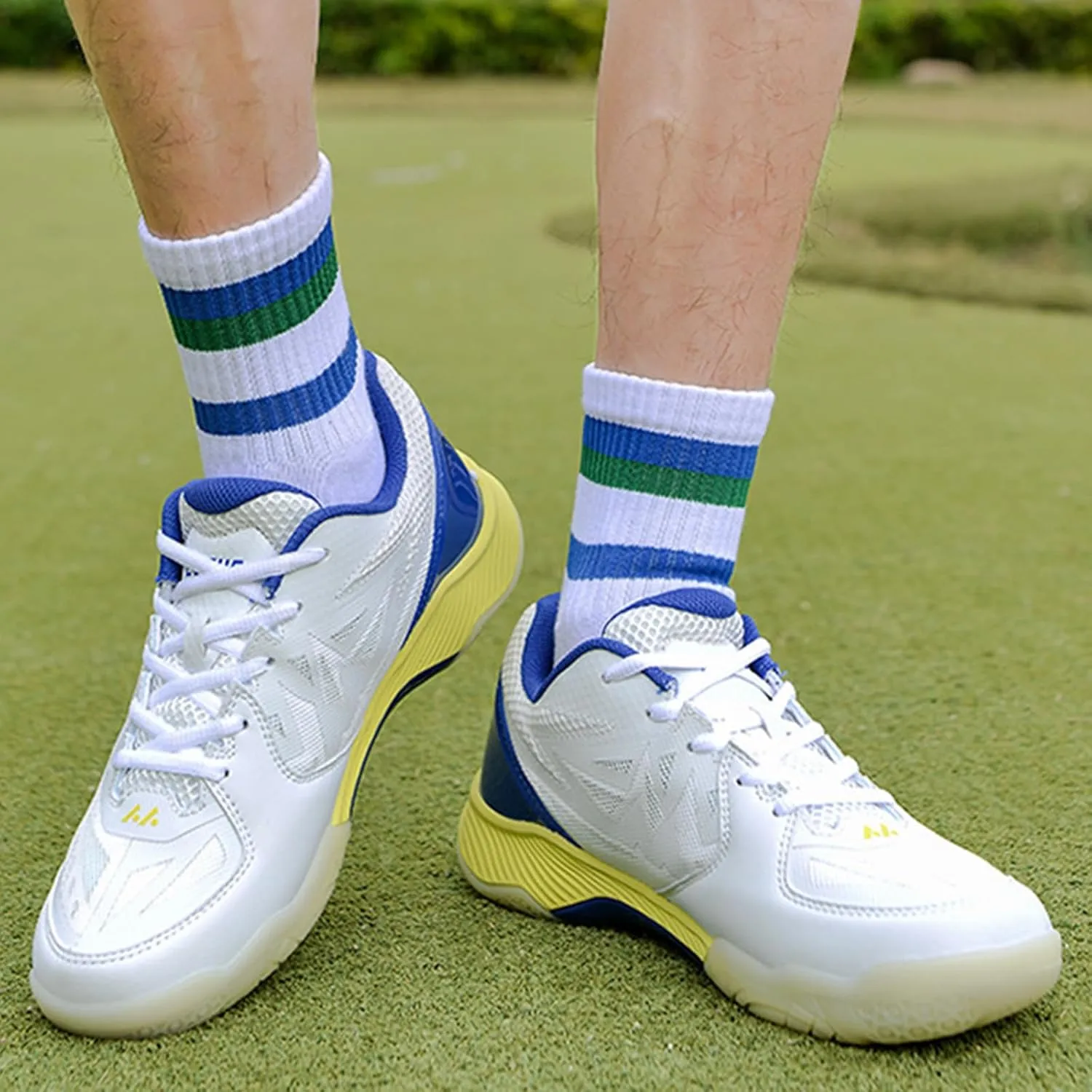 ONAIC Men's Pickleball Shoes Indoor Court Trainers Breathable Non-Slip Comfort Racketball Squash Volleyball Shoes