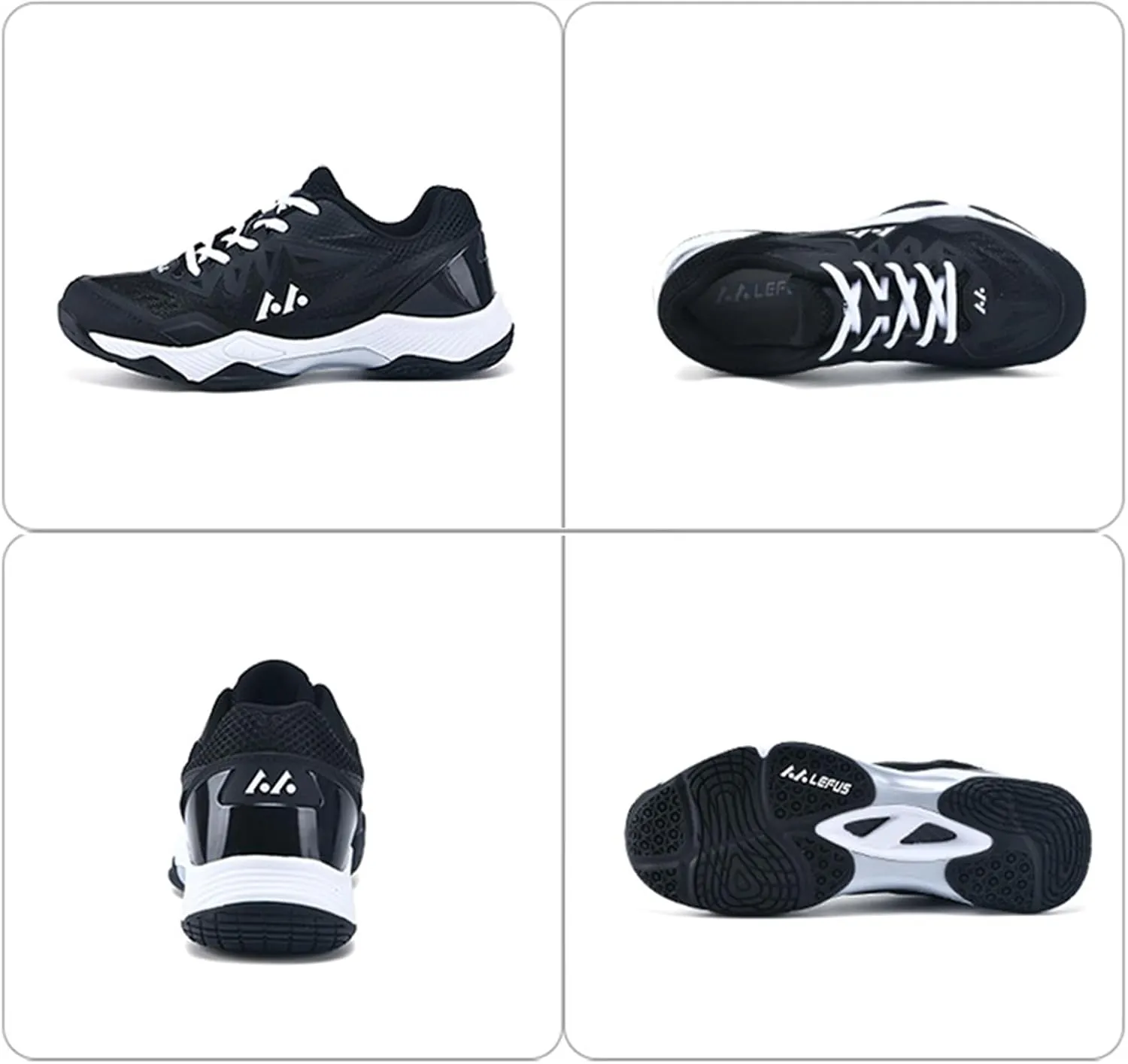 ONAIC Men's Pickleball Shoes Indoor Court Trainers Breathable Non-Slip Comfort Racketball Squash Volleyball Shoes