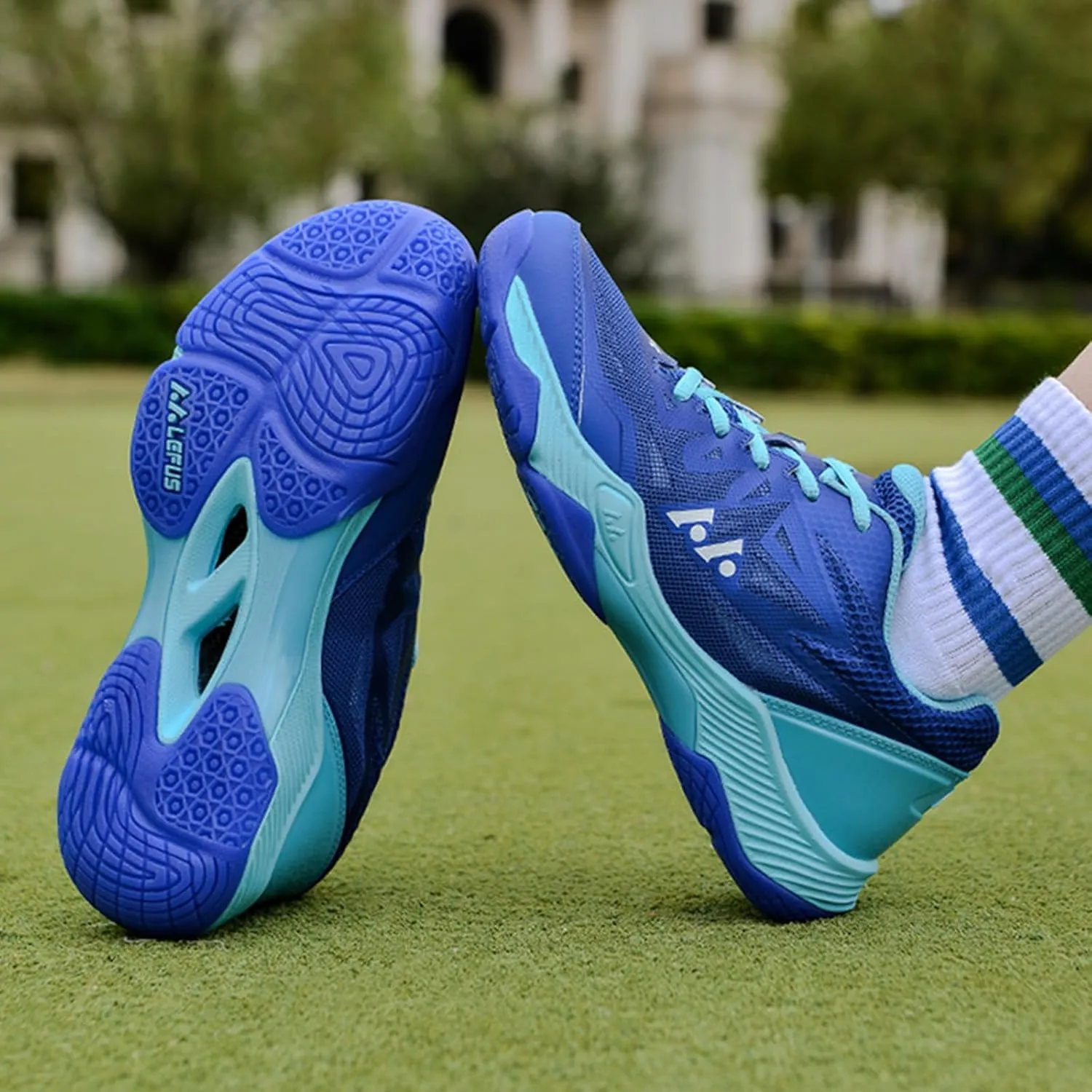 ONAIC Men's Pickleball Shoes Indoor Court Trainers Breathable Non-Slip Comfort Racketball Squash Volleyball Shoes