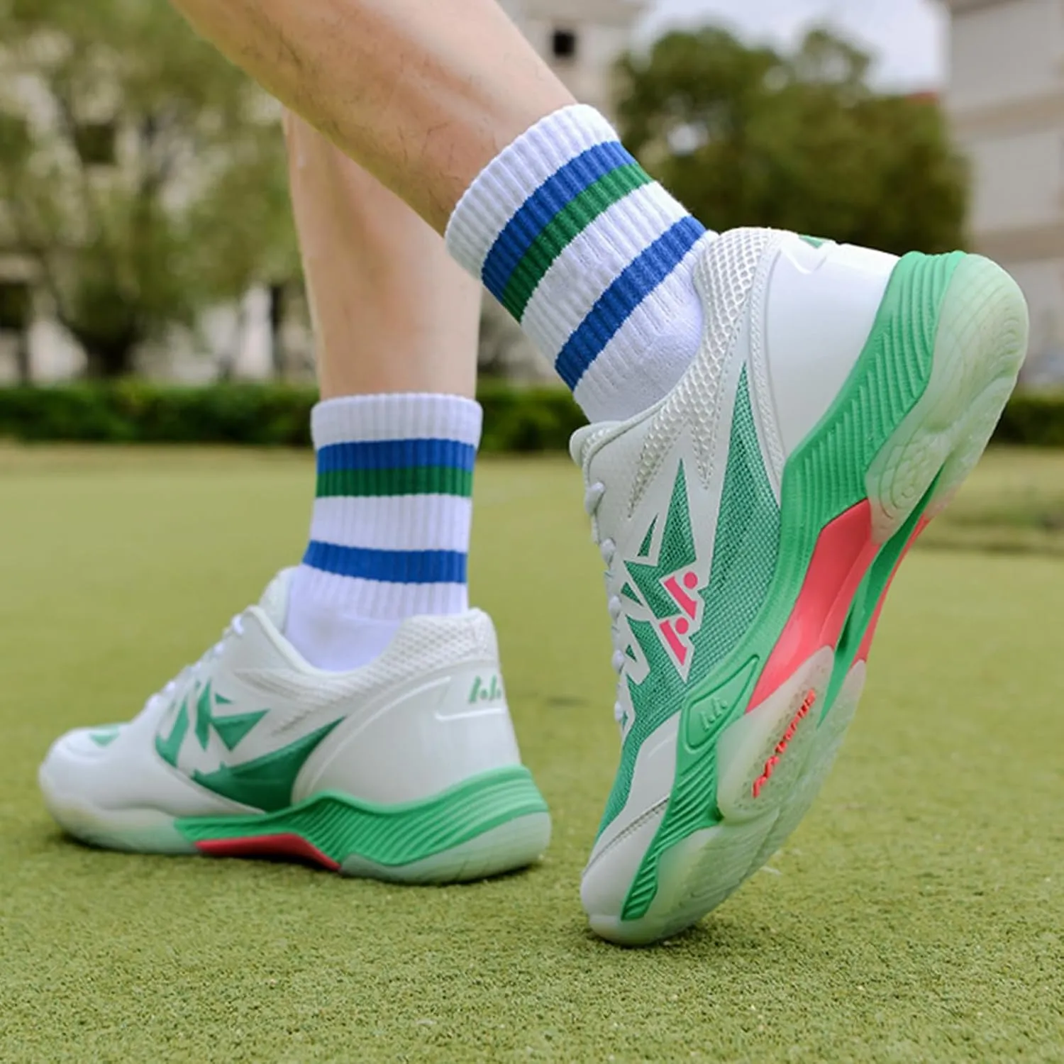 ONAIC Men's Pickleball Shoes Indoor Court Trainers Breathable Non-Slip Comfort Racketball Squash Volleyball Shoes