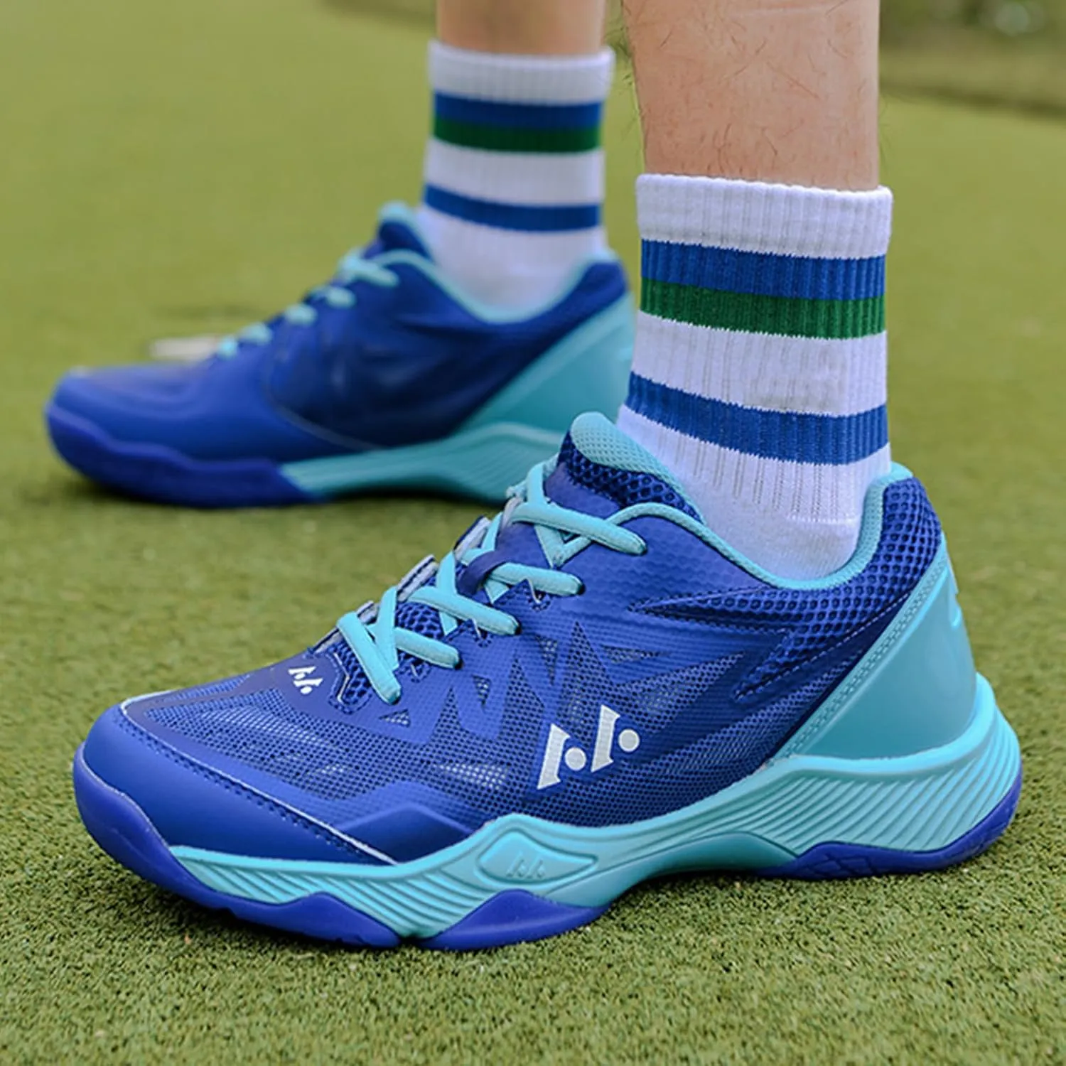 ONAIC Men's Pickleball Shoes Indoor Court Trainers Breathable Non-Slip Comfort Racketball Squash Volleyball Shoes