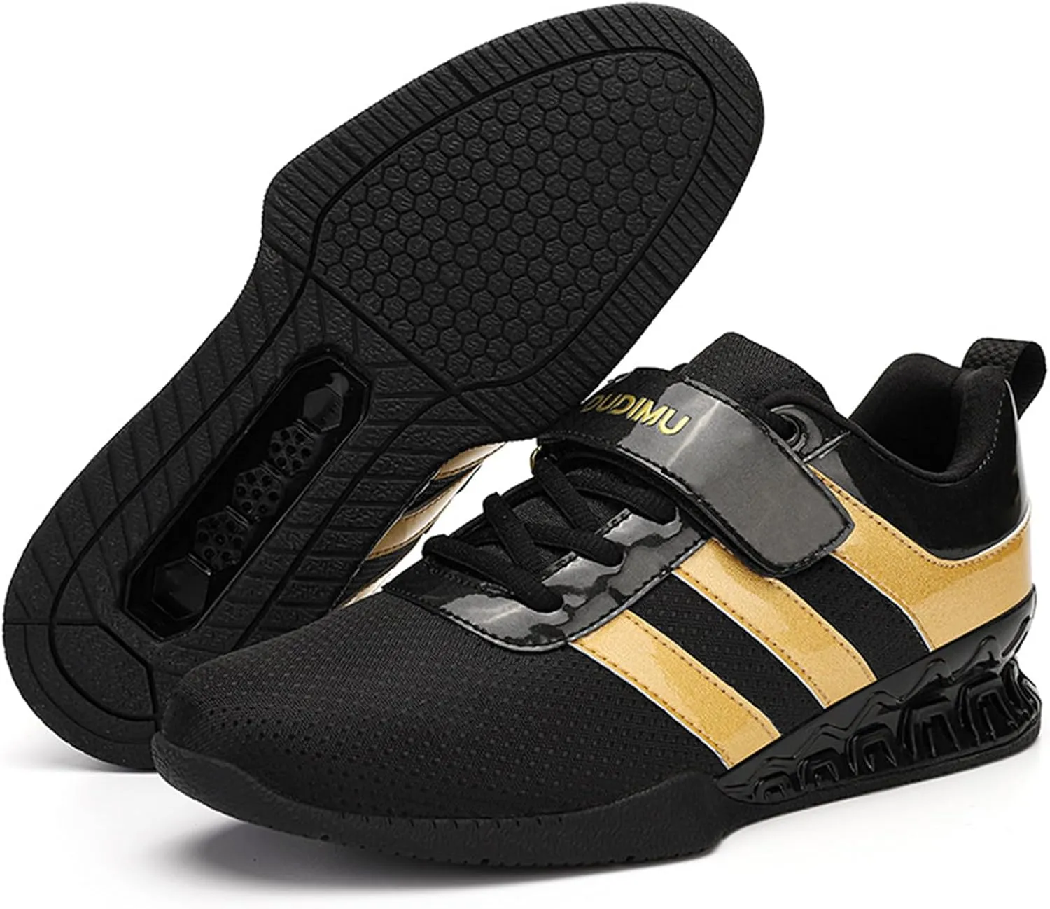 ONAIC Weightlifting Shoes for Mens Deadlift Trainers Lifting Squat Shoes Breathable Non-Slip wear-Resistant Gym Training Sneakers