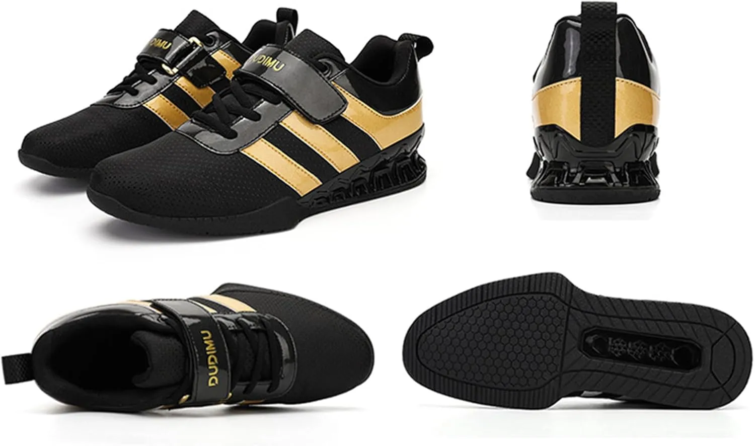 ONAIC Weightlifting Shoes for Mens Deadlift Trainers Lifting Squat Shoes Breathable Non-Slip wear-Resistant Gym Training Sneakers