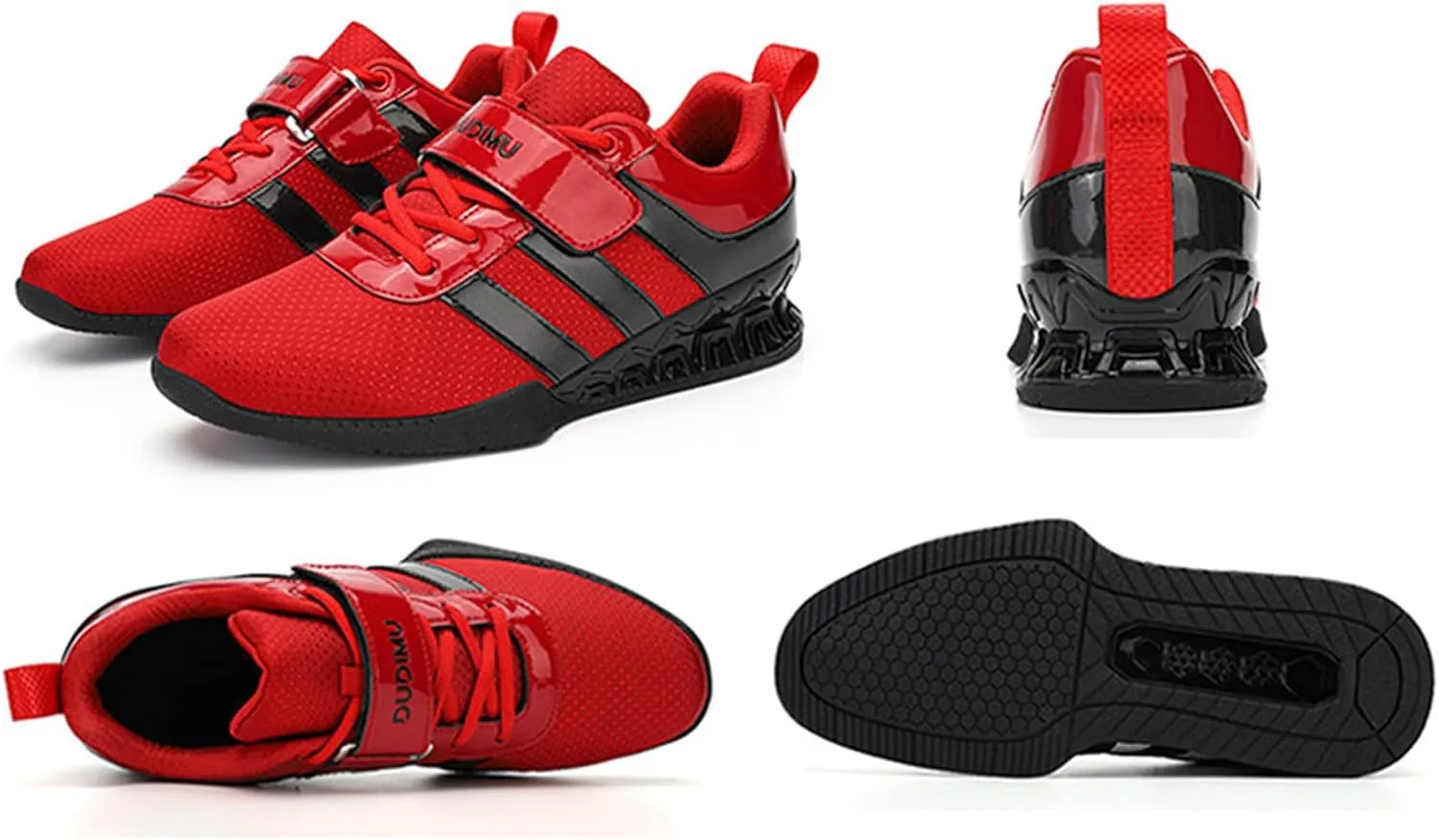 ONAIC Weightlifting Shoes for Mens Deadlift Trainers Lifting Squat Shoes Breathable Non-Slip wear-Resistant Gym Training Sneakers