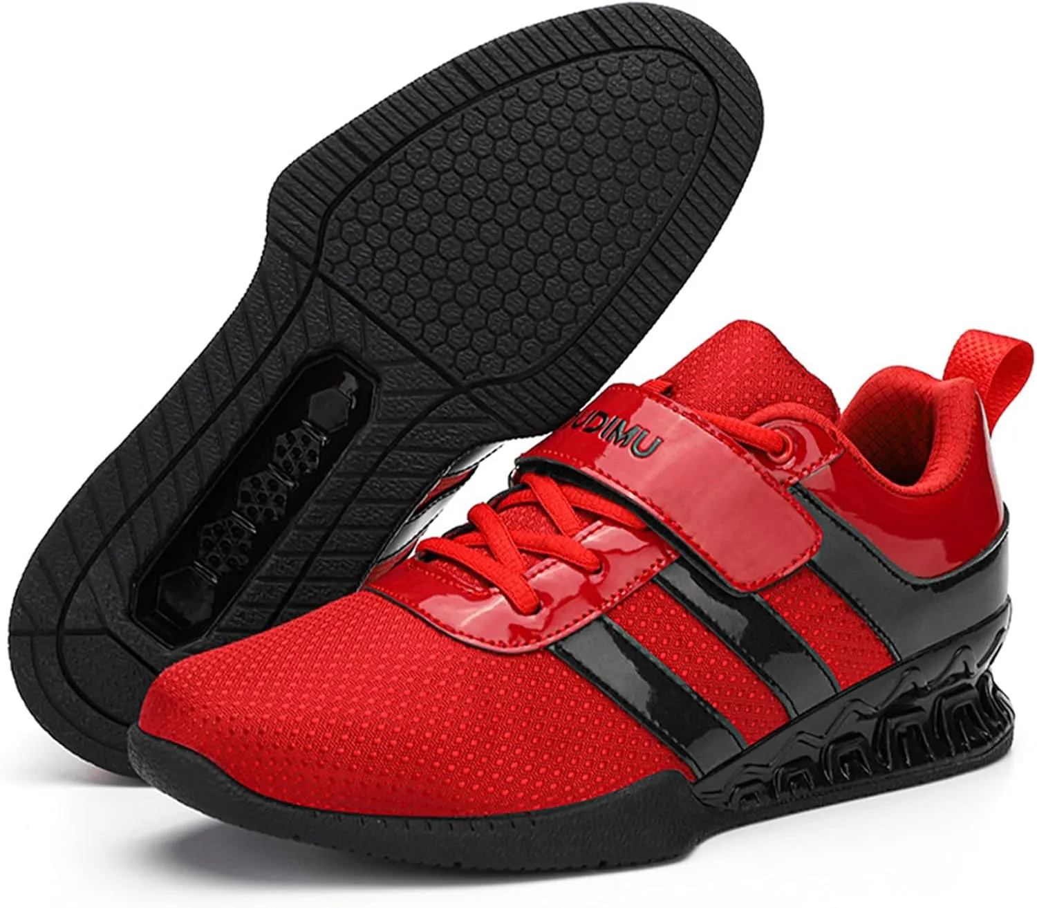 ONAIC Weightlifting Shoes for Mens Deadlift Trainers Lifting Squat Shoes Breathable Non-Slip wear-Resistant Gym Training Sneakers