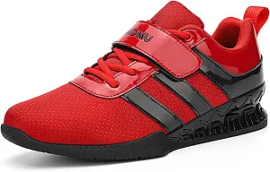 ONAIC Weightlifting Shoes for Mens Deadlift Trainers Lifting Squat Shoes Breathable Non-Slip wear-Resistant Gym Training Sneakers