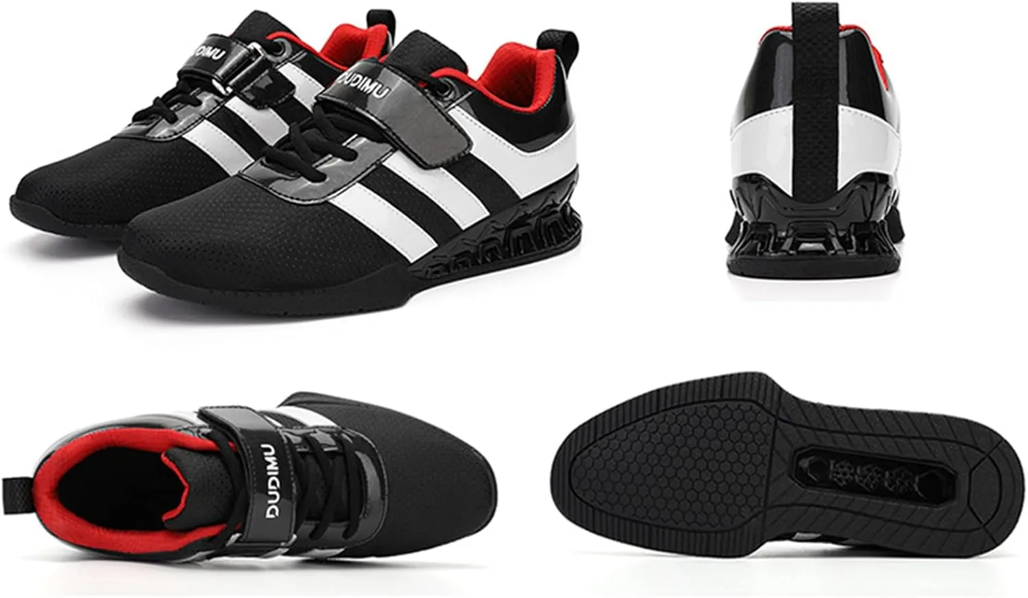 ONAIC Weightlifting Shoes for Mens Deadlift Trainers Lifting Squat Shoes Breathable Non-Slip wear-Resistant Gym Training Sneakers