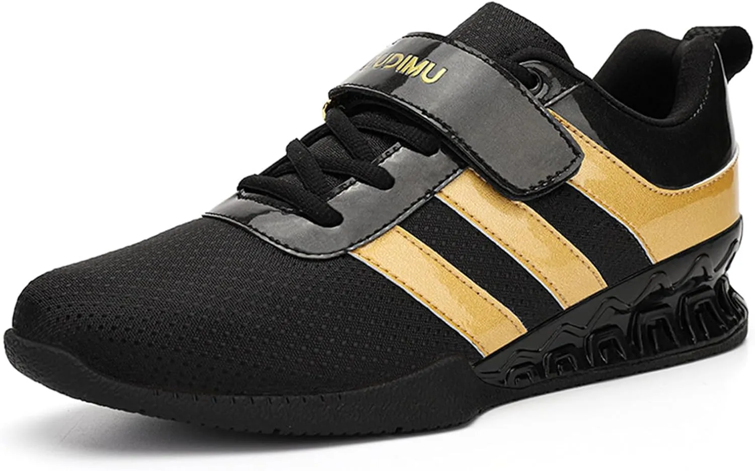 ONAIC Weightlifting Shoes for Mens Deadlift Trainers Lifting Squat Shoes Breathable Non-Slip wear-Resistant Gym Training Sneakers