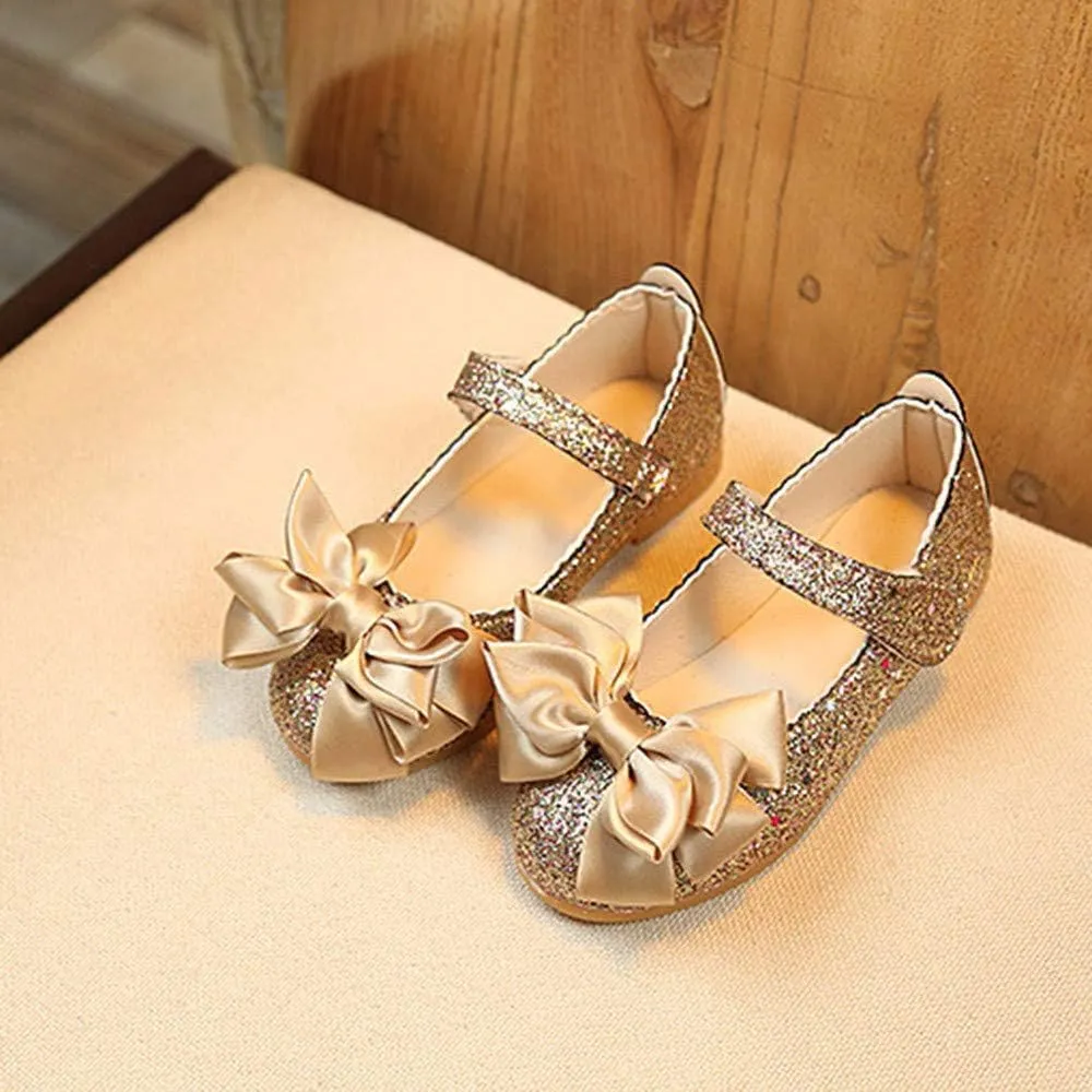 One Year Old Boy Shoes Bowknot Fashion Dance Single Shoes Children Princess Girl Nubuck Leather Baby Shoes Shoes for Little Girls