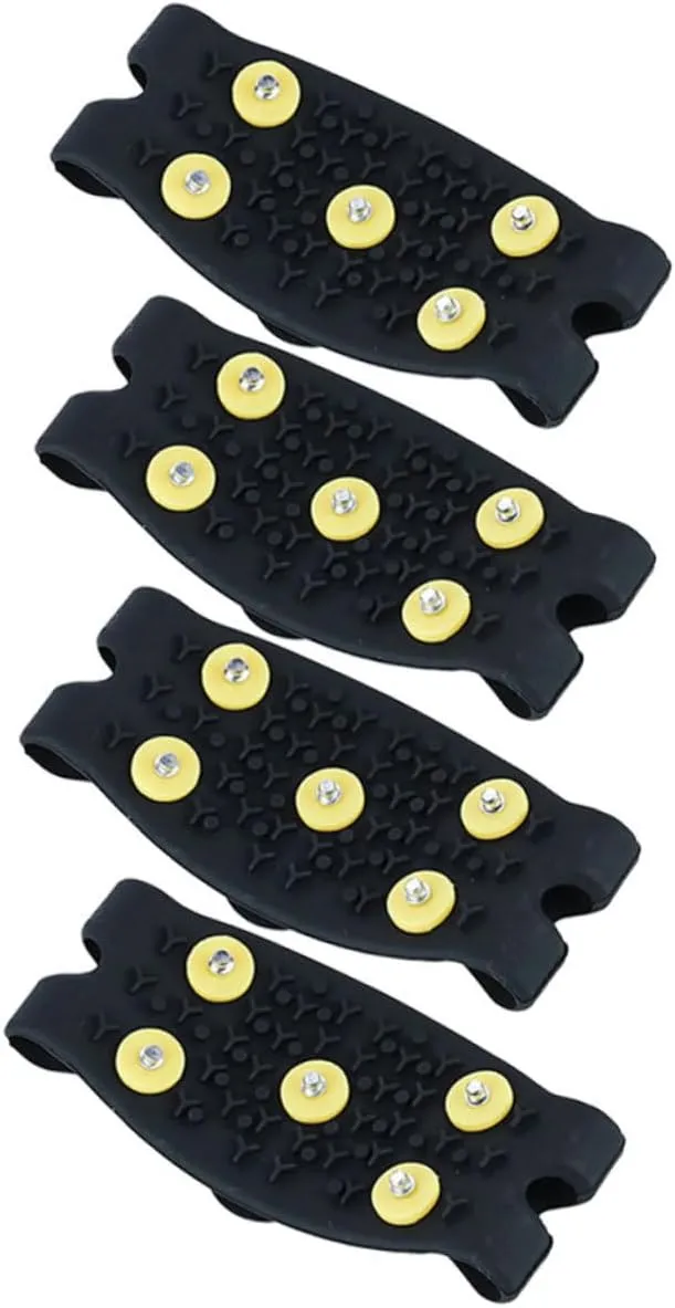 Outdoor Ice Grippers for Shoes Anti-Slip Crampon Spikes Mountaineering Shoe Cover for Snowshoeing Hiking Winter Sports