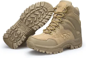 Outdoor Tactical Military Combat Boots Men Army Hunting Trekking Camping Mountaineering Winter Shoes  Insoles,D-46 EU