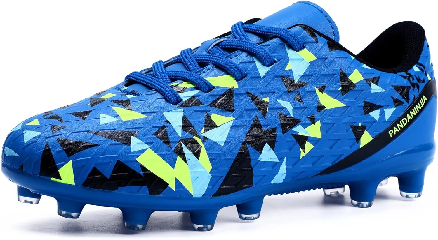 PANDANINJIA Kids Soccer Cleats Boys Girls Unisex-Child Atheletic Outdoor Comfortable Football Shoes for Little Kid Big Kid