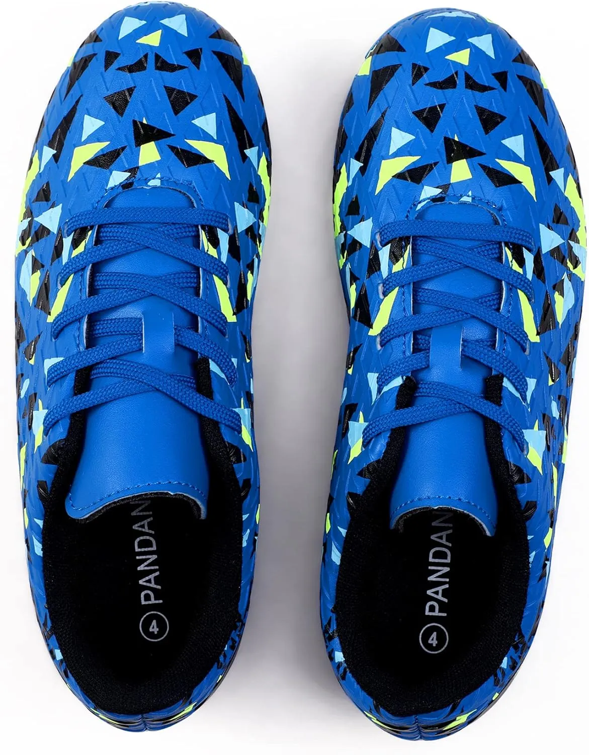 PANDANINJIA Kids Soccer Cleats Boys Girls Unisex-Child Atheletic Outdoor Comfortable Football Shoes for Little Kid Big Kid