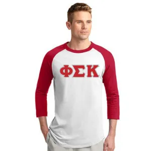 Phi Sigma Kappa Raglan Baseball Tee - T200 - TWILL