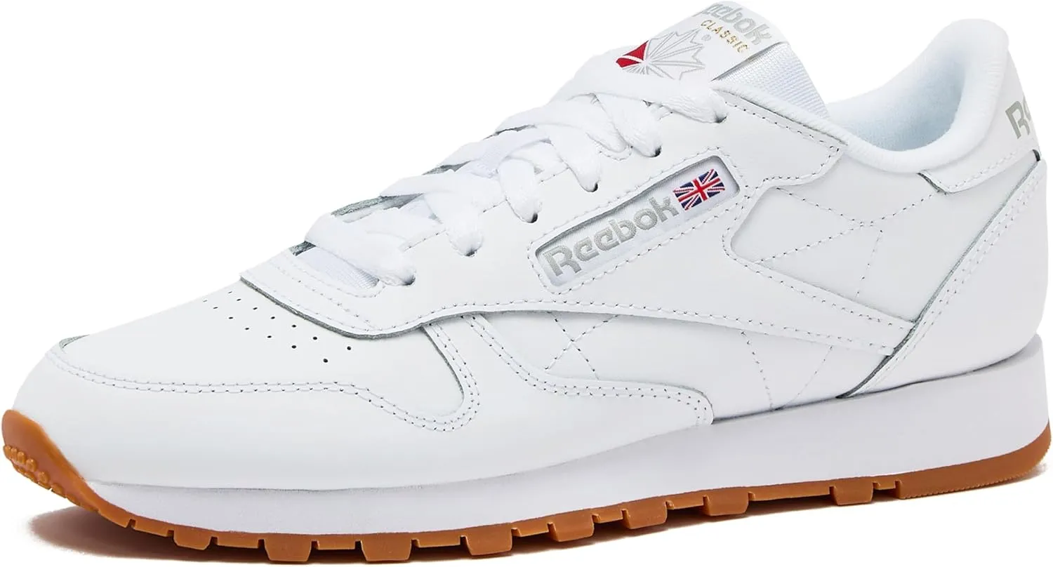 Reebok Classic Leather Sneakers for Women - Black or White Tennis Shoes Womens Size 5 to 12