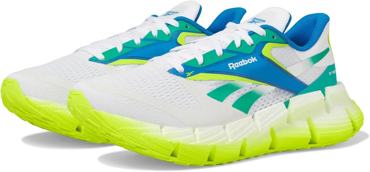 Reebok Women's Floatzig 2 Sneaker, White/Unleashed Green/Digital Lime, 9