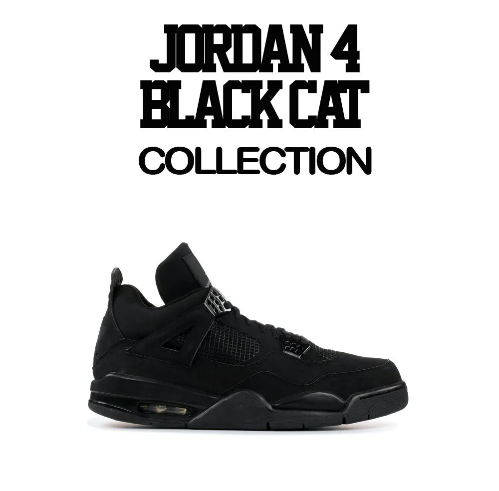 Retro 4 Black Cat DPE Cat Satin Jacket
