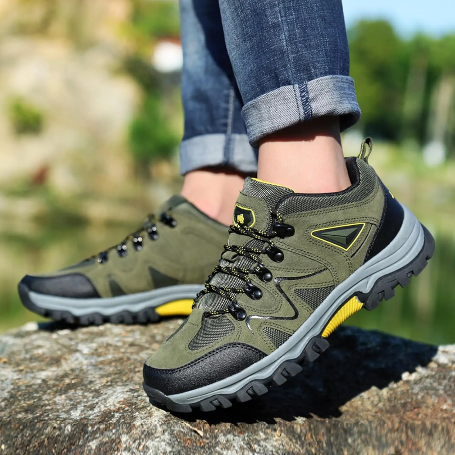 Running Shoes for Men Sports Low Top Mountaineering Summer and Autumn Workout Mens Sneaker