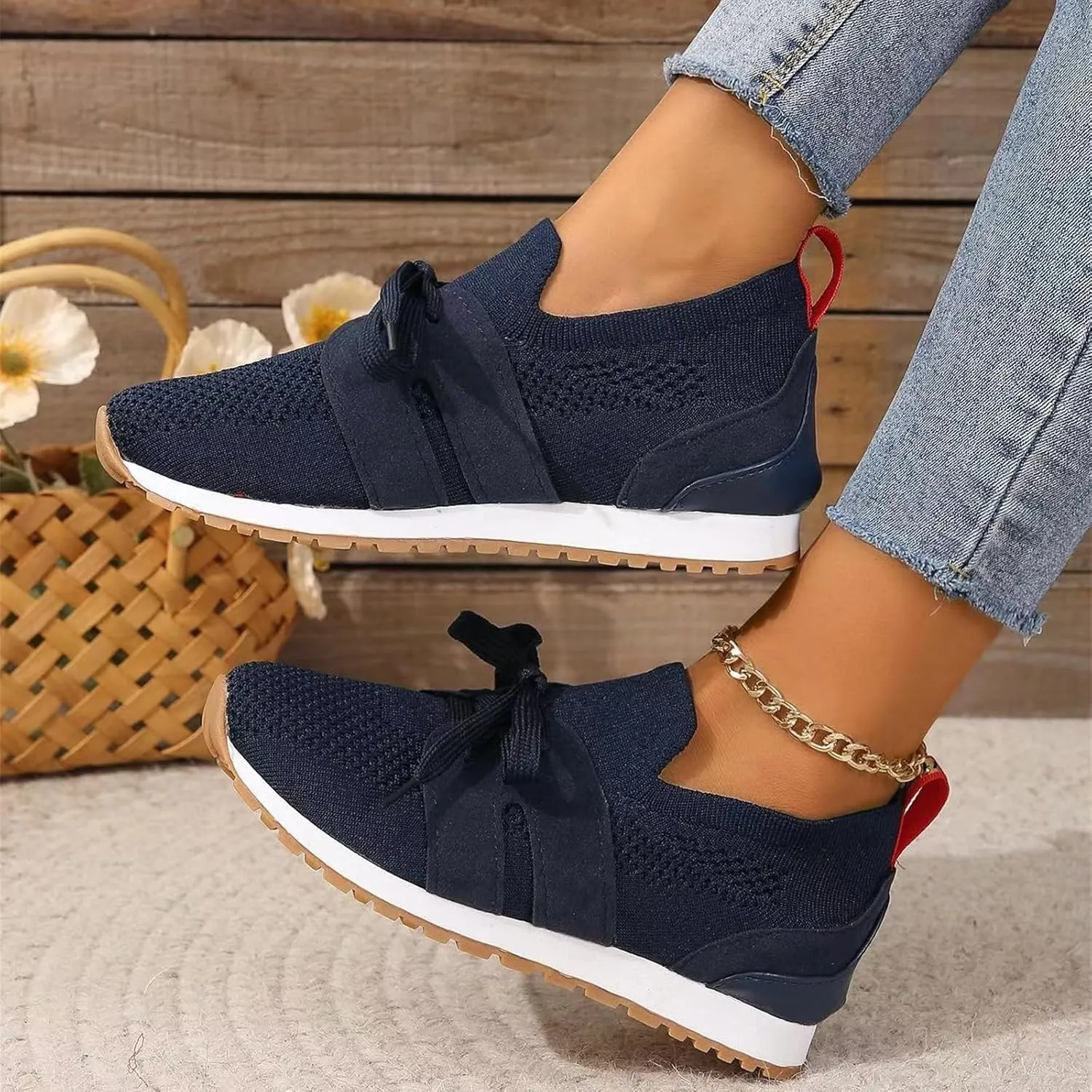 Running Shoes For Women Arch Support Lightweight Tennis Shoes Non Slip Gym Workout Breathable Walking Sneakers