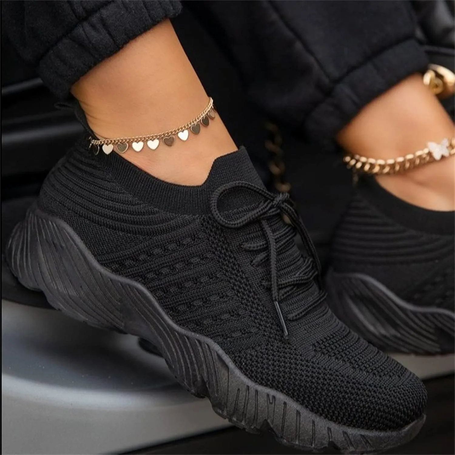 Running Shoes For Women Arch Support Walking Tennis Shoes Slip On Memory Foam Lightweight Casual Gym Sneakers