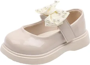 Size 3 Infant Shoes Girls Girls Sandals Children Shoes Pearl Bow Tie Princess Shoes Dance Shoes Penguin Slippers Girls