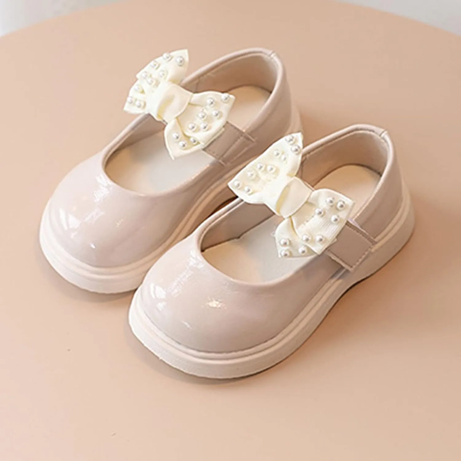Size 3 Infant Shoes Girls Girls Sandals Children Shoes Pearl Bow Tie Princess Shoes Dance Shoes Penguin Slippers Girls