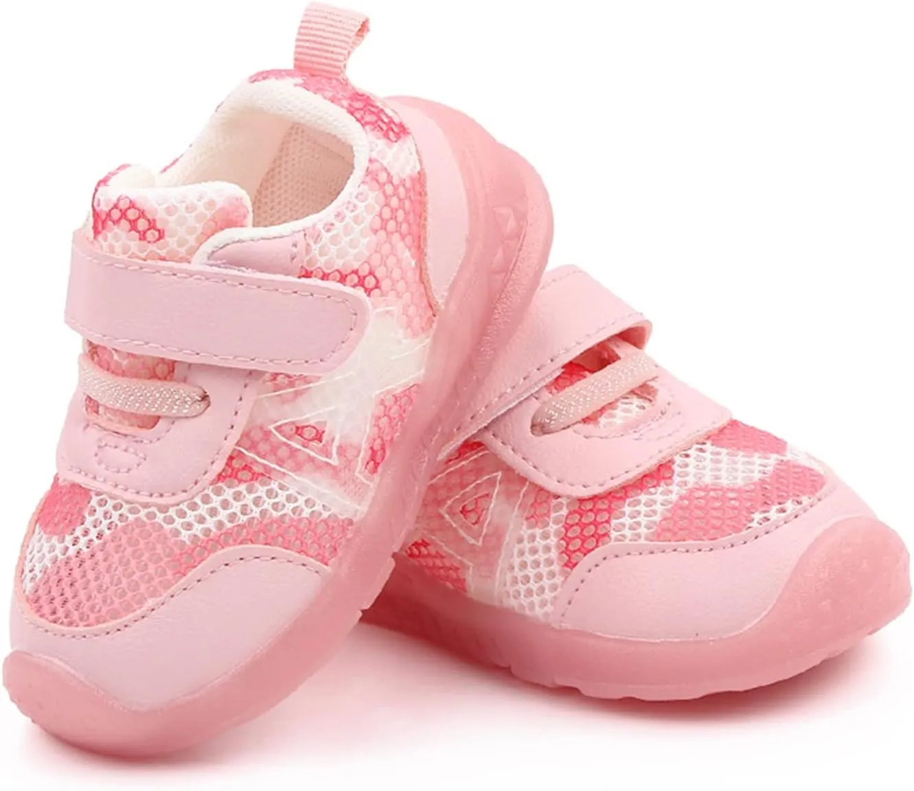 Size 9 Shoes Toddler Girl Boys and Girls Children Breathable Hook Loop Non Slip Soft Sole Boys Sneakers Wide