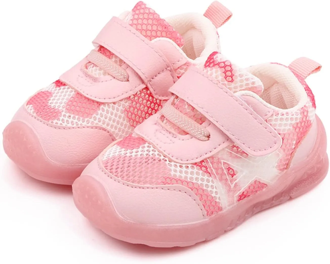 Size 9 Shoes Toddler Girl Boys and Girls Children Breathable Hook Loop Non Slip Soft Sole Boys Sneakers Wide
