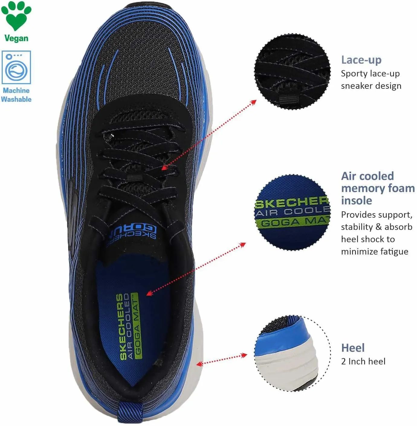 Skechers Men's Max Cushioning Elite - Brilliant Walking & Running Shoe
