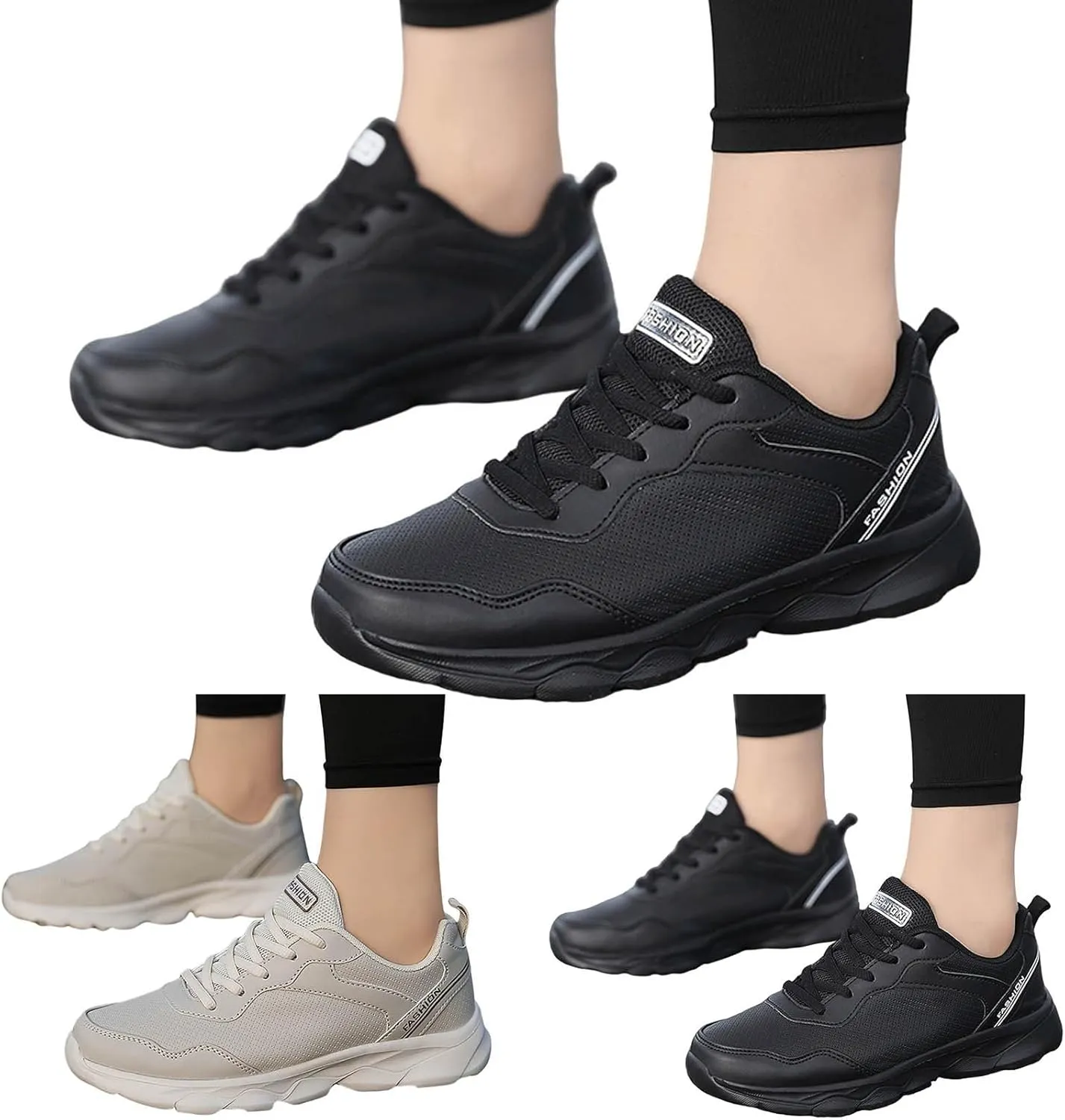 Slip On Walking Shoes for Women Casual Tennis Shoes for Women Lightweight Breathable Sneakers Athletic Sports Shoes