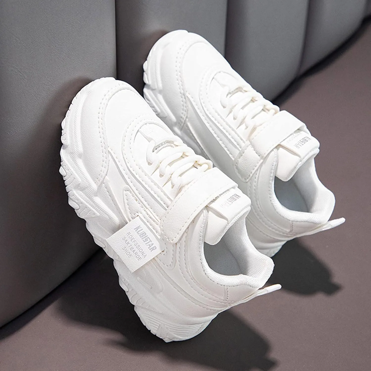 Sneakers for Boys Girls Fashion Lace Up Running Shoes Tennis Shoes Basketball Breathable Athletic Outdoor Shoes