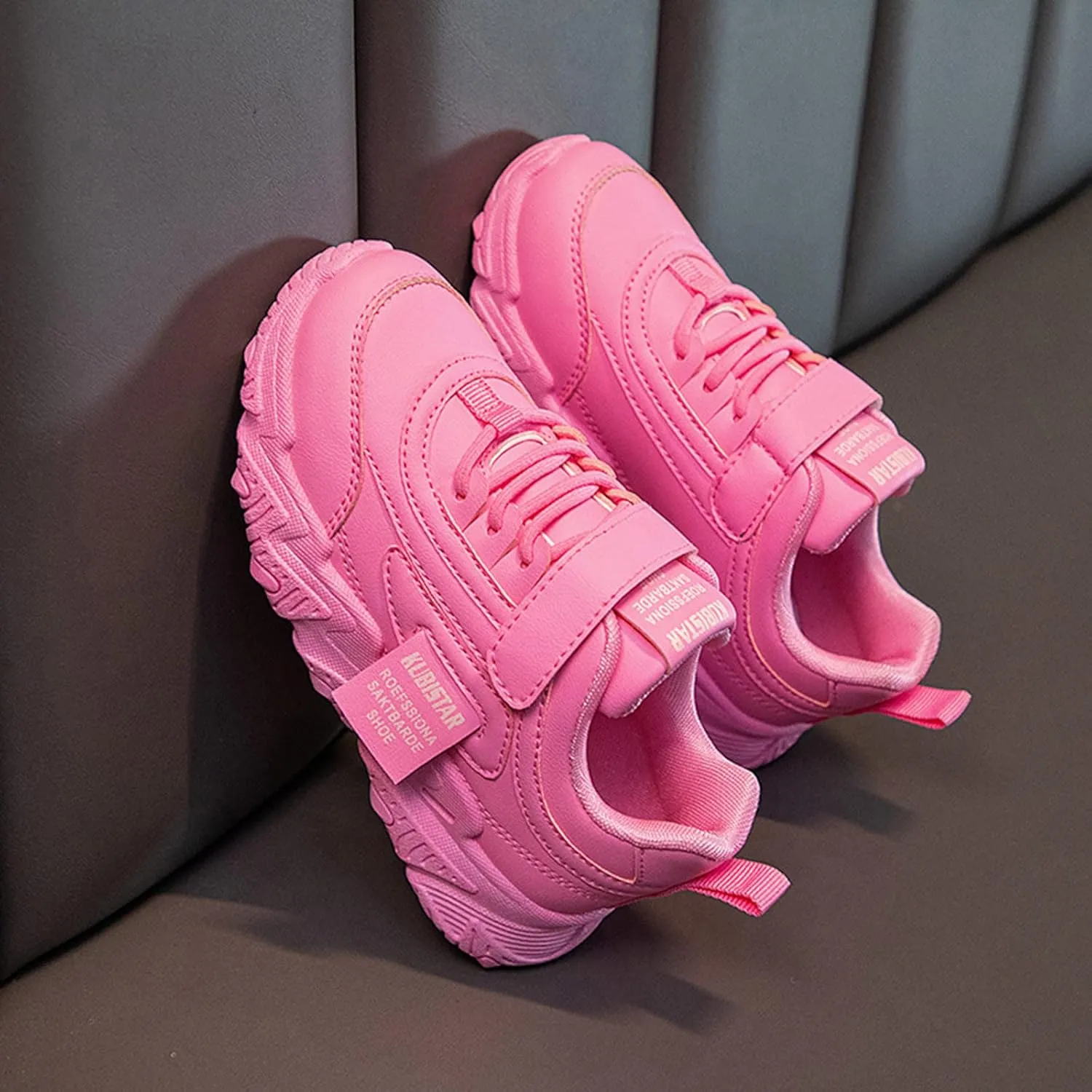 Sneakers for Boys Girls Fashion Lace Up Running Shoes Tennis Shoes Basketball Breathable Athletic Outdoor Shoes